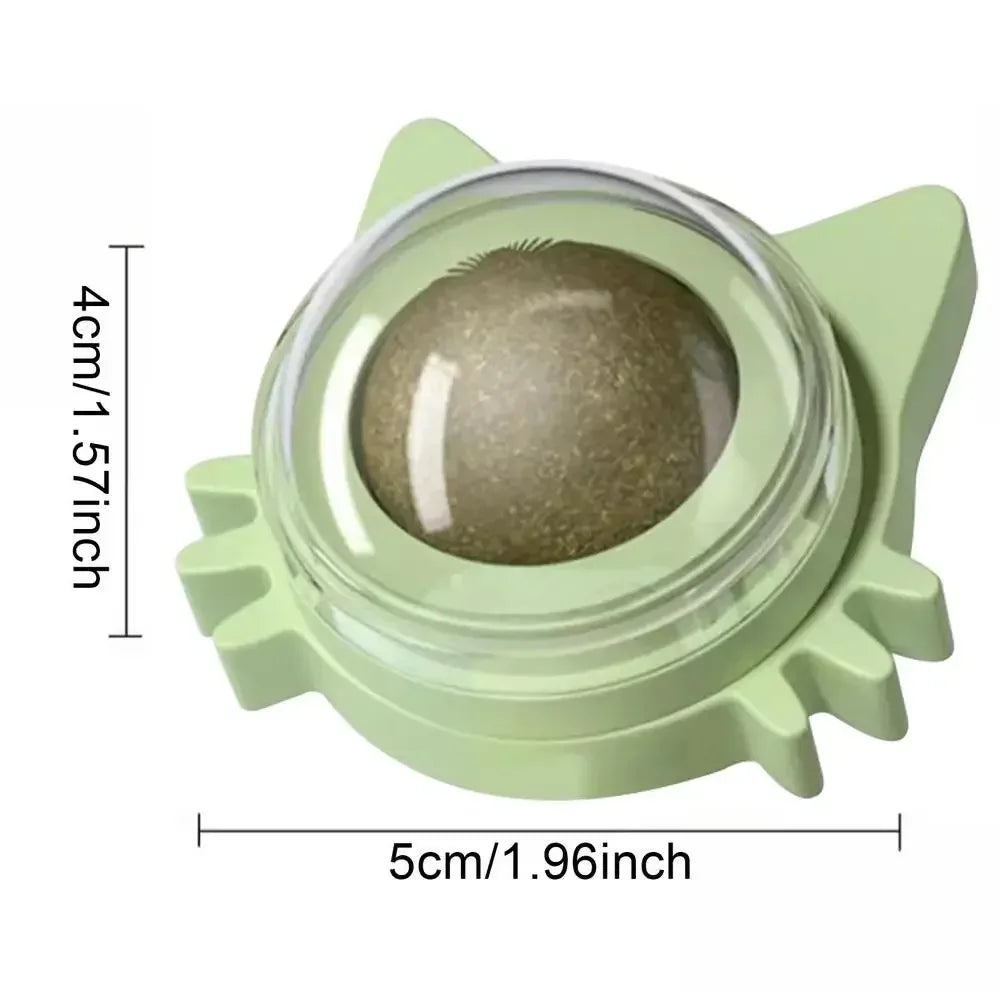 Catnip Cat Wall Stick-on Ball Toy