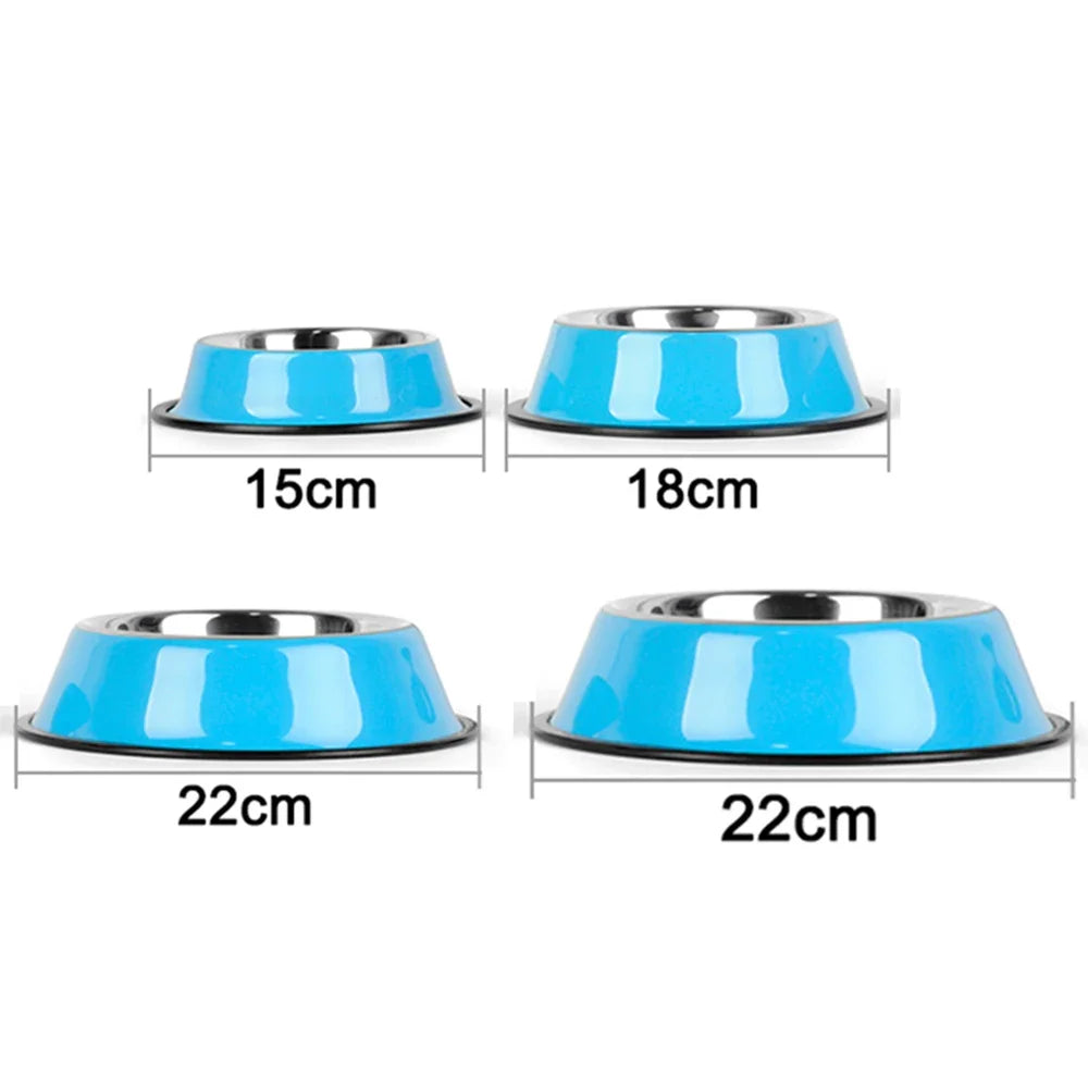 New Pet Dog Stainless Steel Bowls