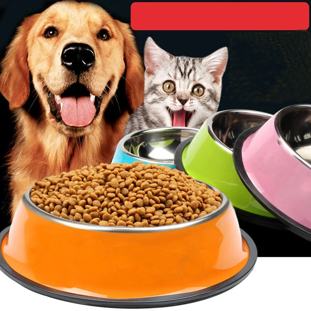 New Pet Dog Stainless Steel Bowls