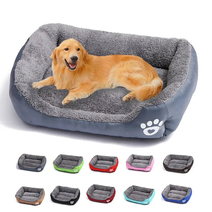 Large Pet Square Plush Kennel Summer Washable Cat Mat