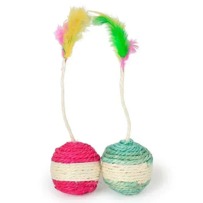 Pet Sisal Scratching Ball Training Interactive Toy