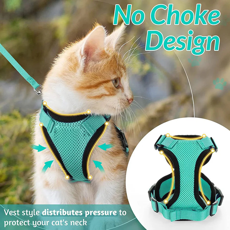 Cat Harness and Leash for Walking