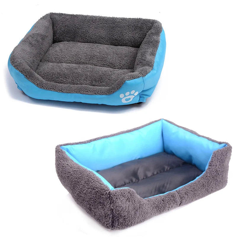 Large Pet Square Plush Kennel Summer Washable Cat Mat