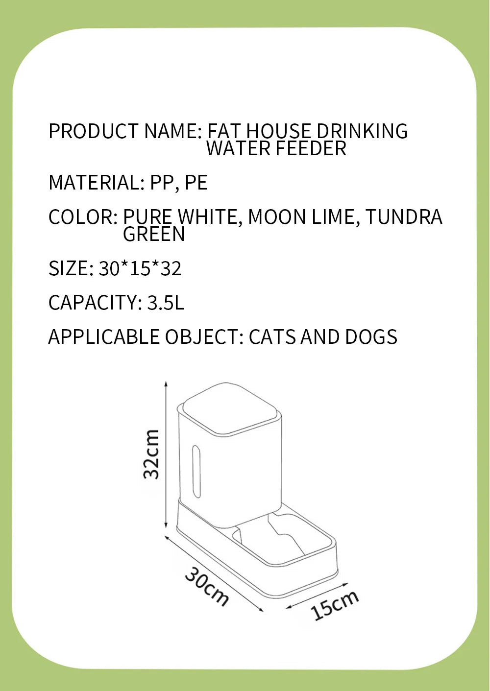 Automatic 3.5L Large Capacity Pets Feeding Bowls