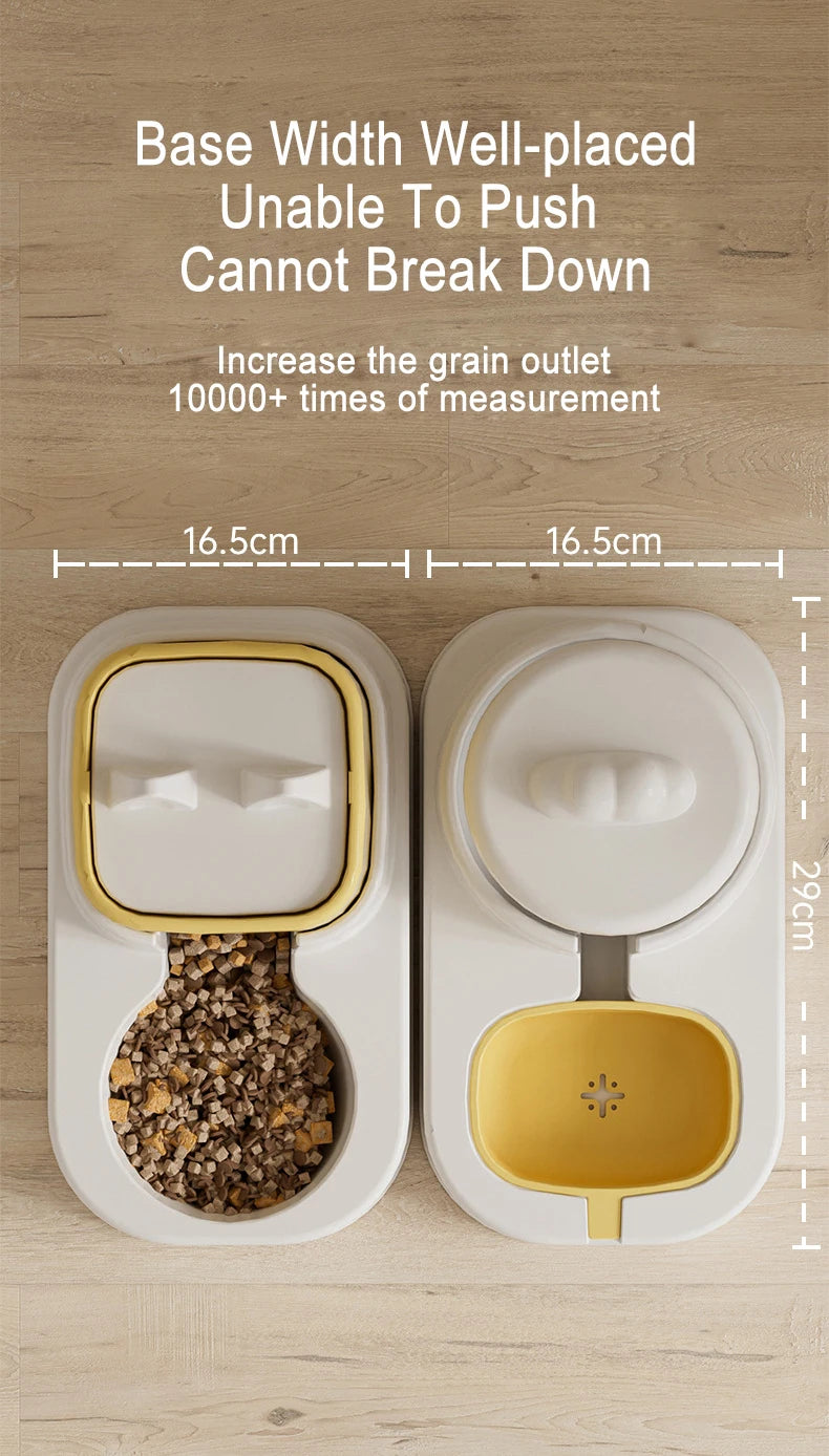 Automatic Feeding And Water Dispenser Large Capacity For Cats Dogs