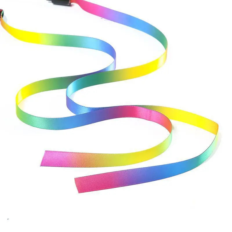 Cute Funny Rainbow Strips Stick Cat Toys