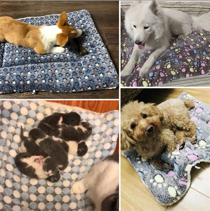 Flannel Pet Sleeping Mat Dog & Cat Bed