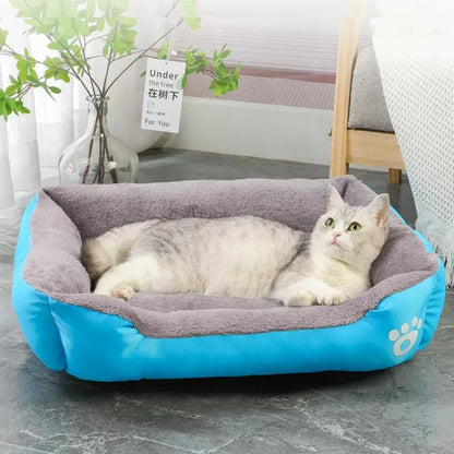 Large Pet Square Plush Kennel Summer Washable Cat Mat